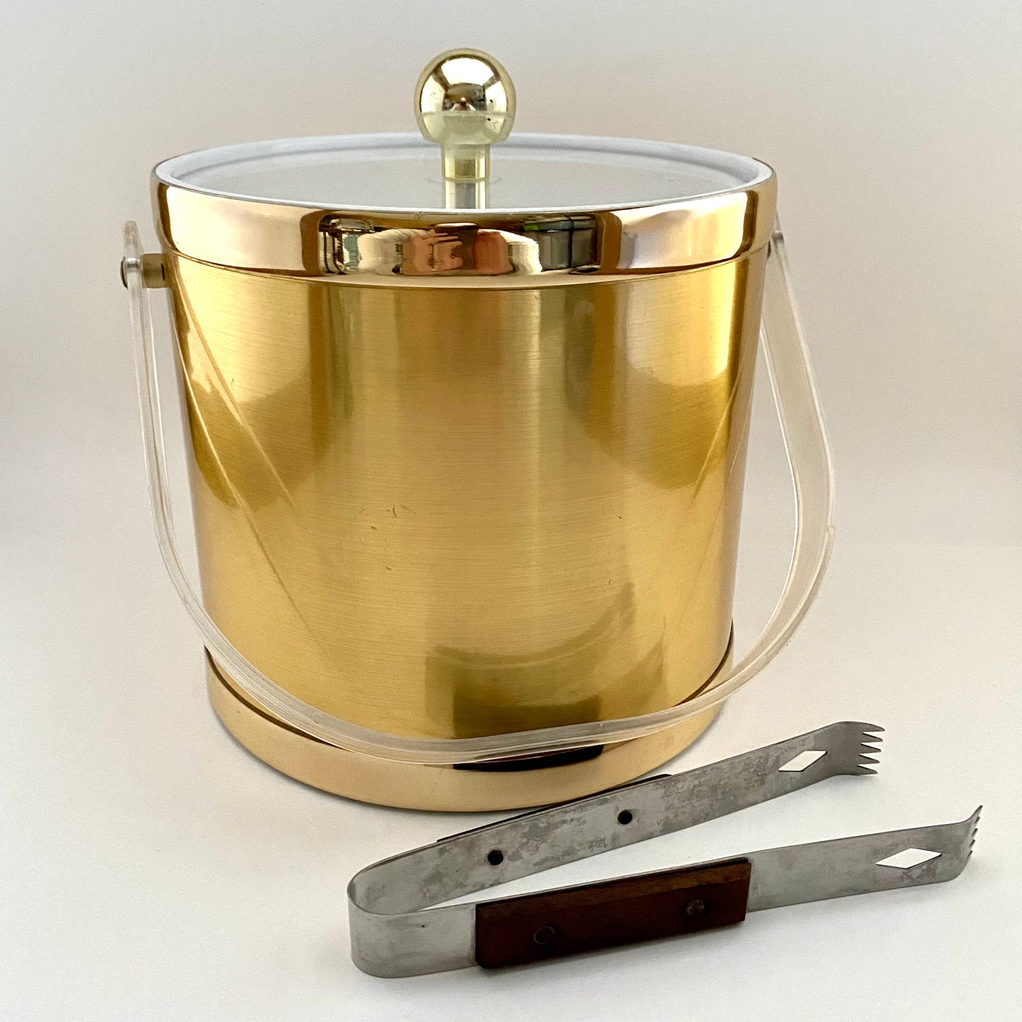 1960S Gold Metallic Ice Bucket