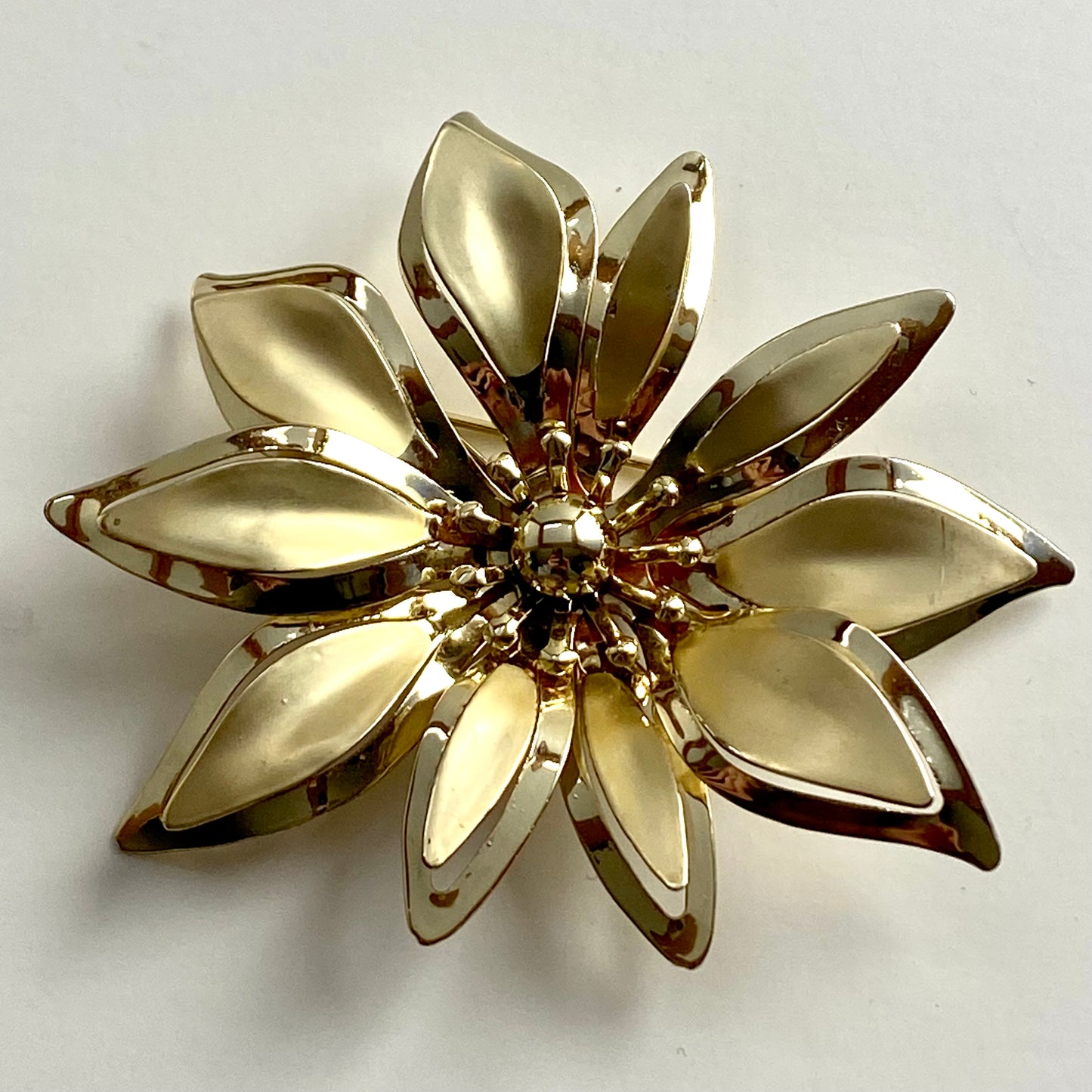 Late 60s/ Early 70s Poinsettia Brooch