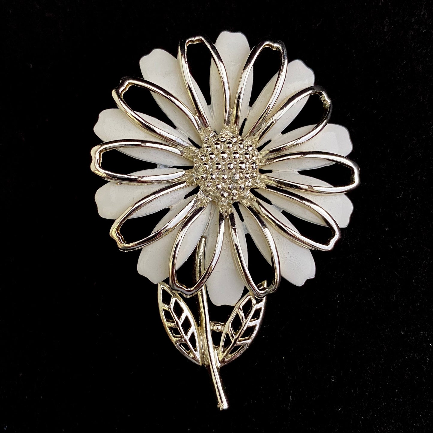 Late 60s / Early 70s Coro Flower Brooch - Retro Kandy Vintage