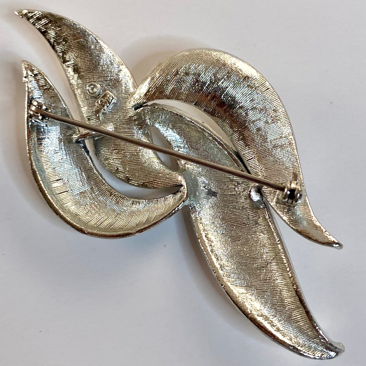 1950s Coro Pegasus Large Leaf Brooch