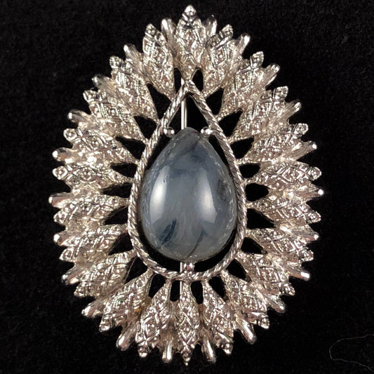 1978 Sarah Coventry Granada Silver Brooch - Retro Kandy Vintage