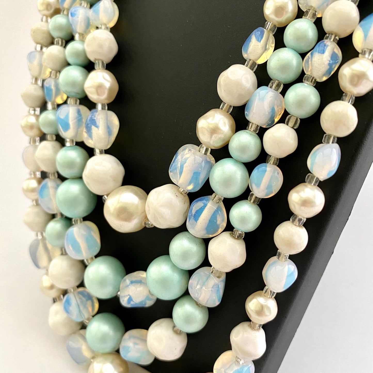 1960s Japan 4-Strand Bead Necklace