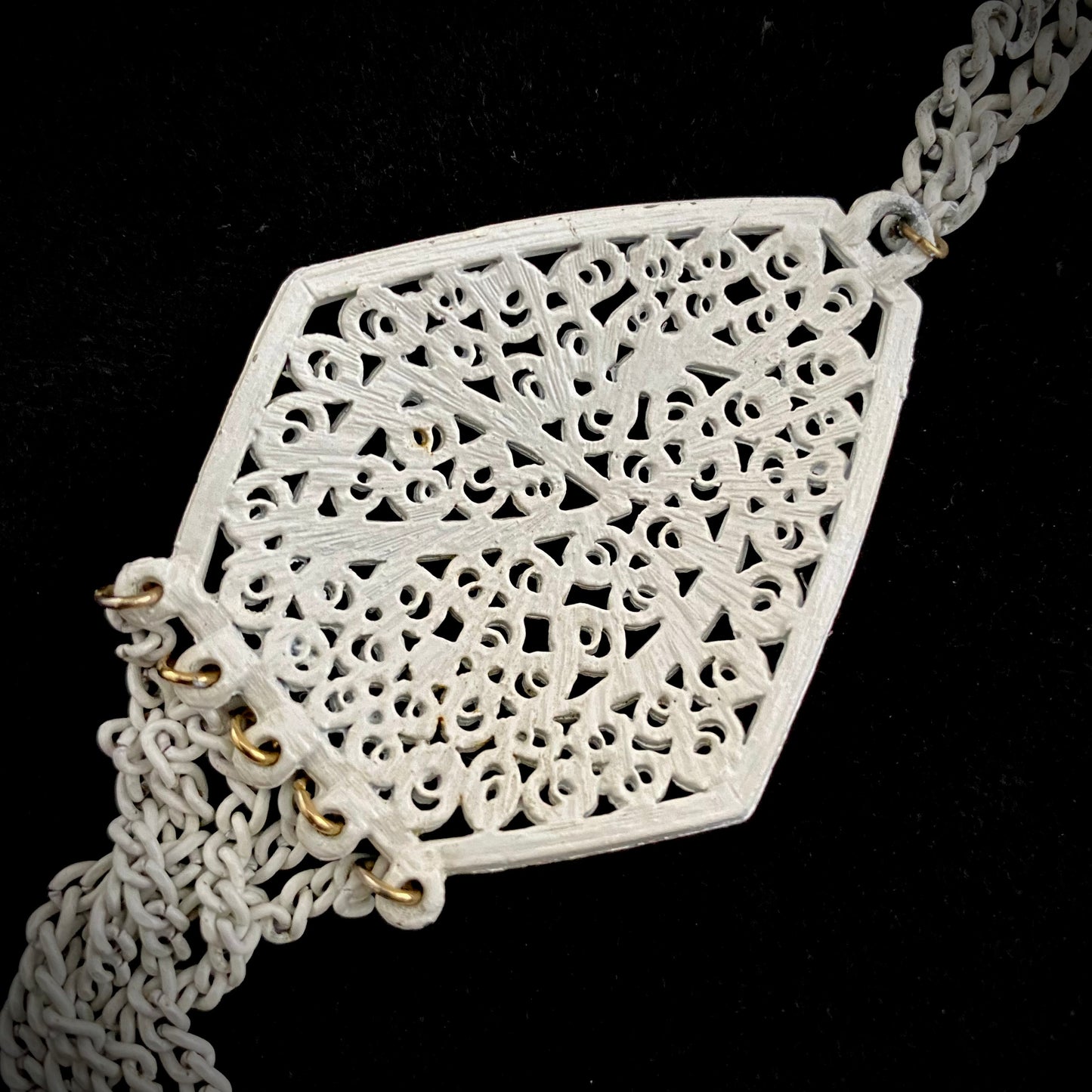 1960s Enamel Pendant Necklace