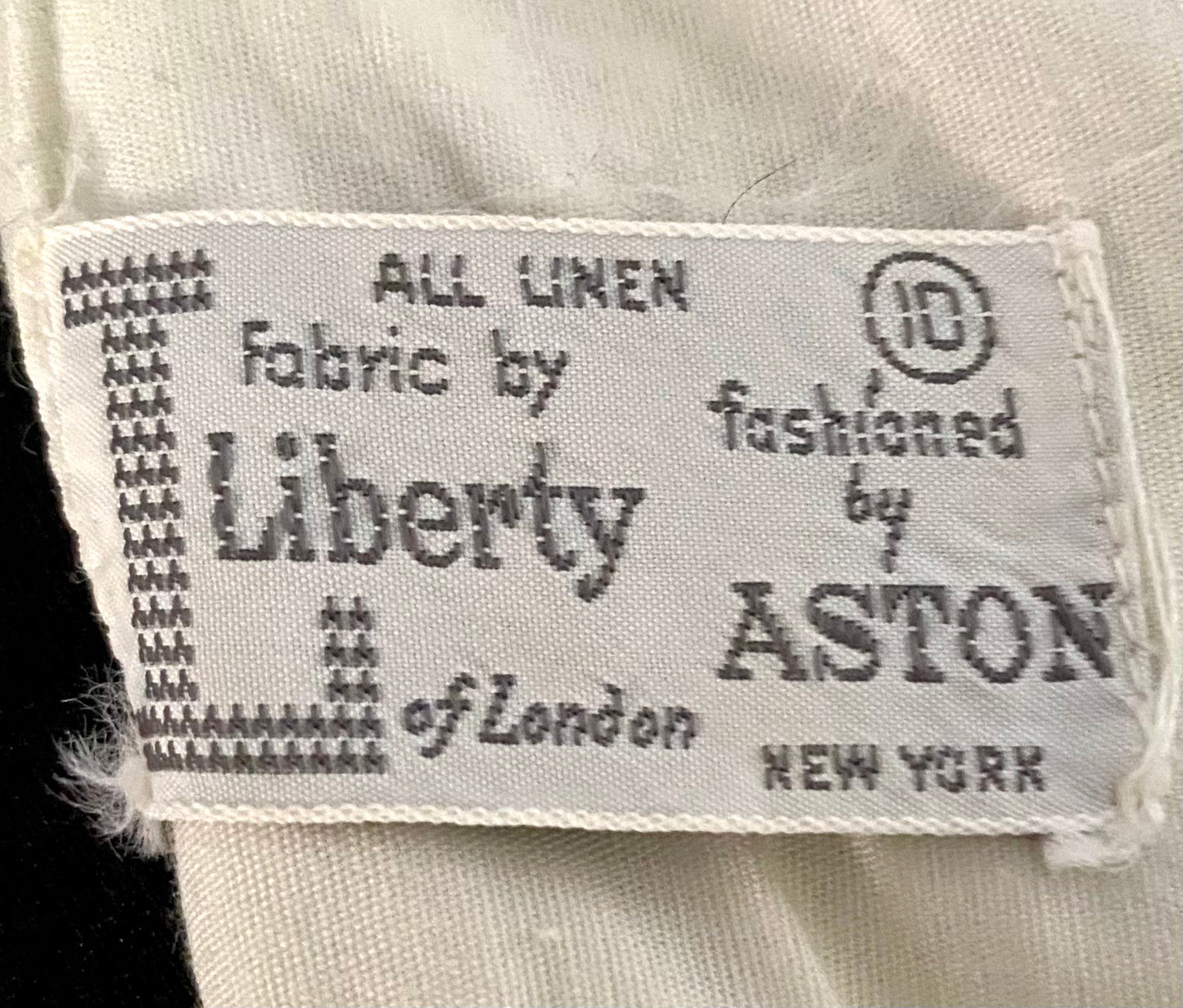 1960s Fashioned By Aston New York With Fabric From Liberty Of London