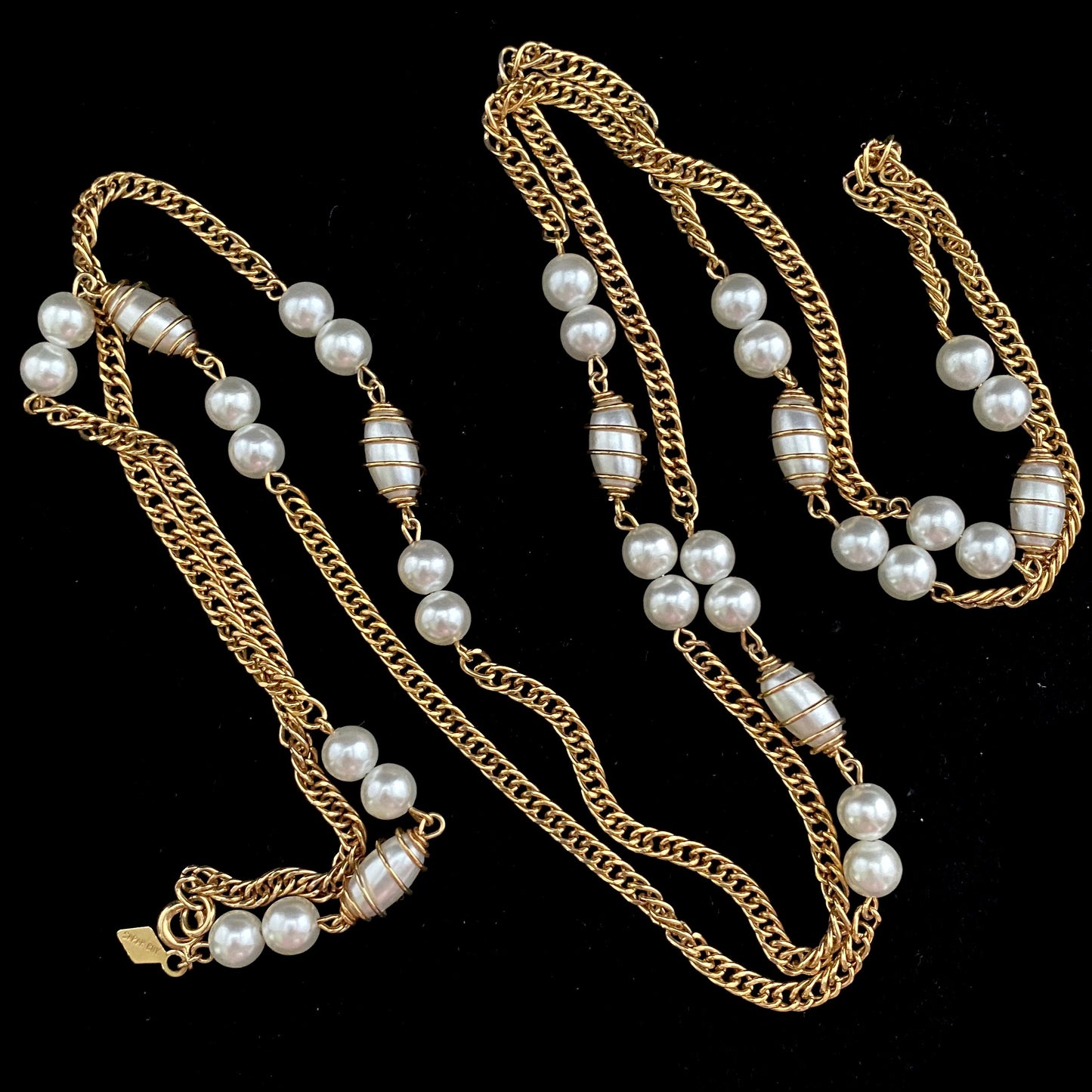 1970 Sarah Coventry Caged Pearl Demi Parure - Retro Kandy Vintage
