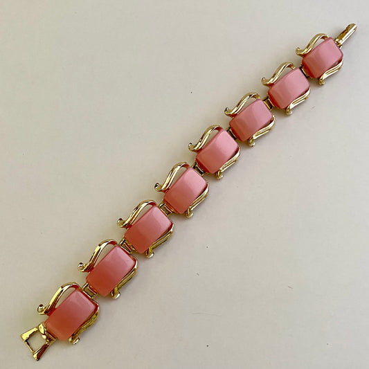 Late 50s/ Early 60s Pink Lucite Bracelet