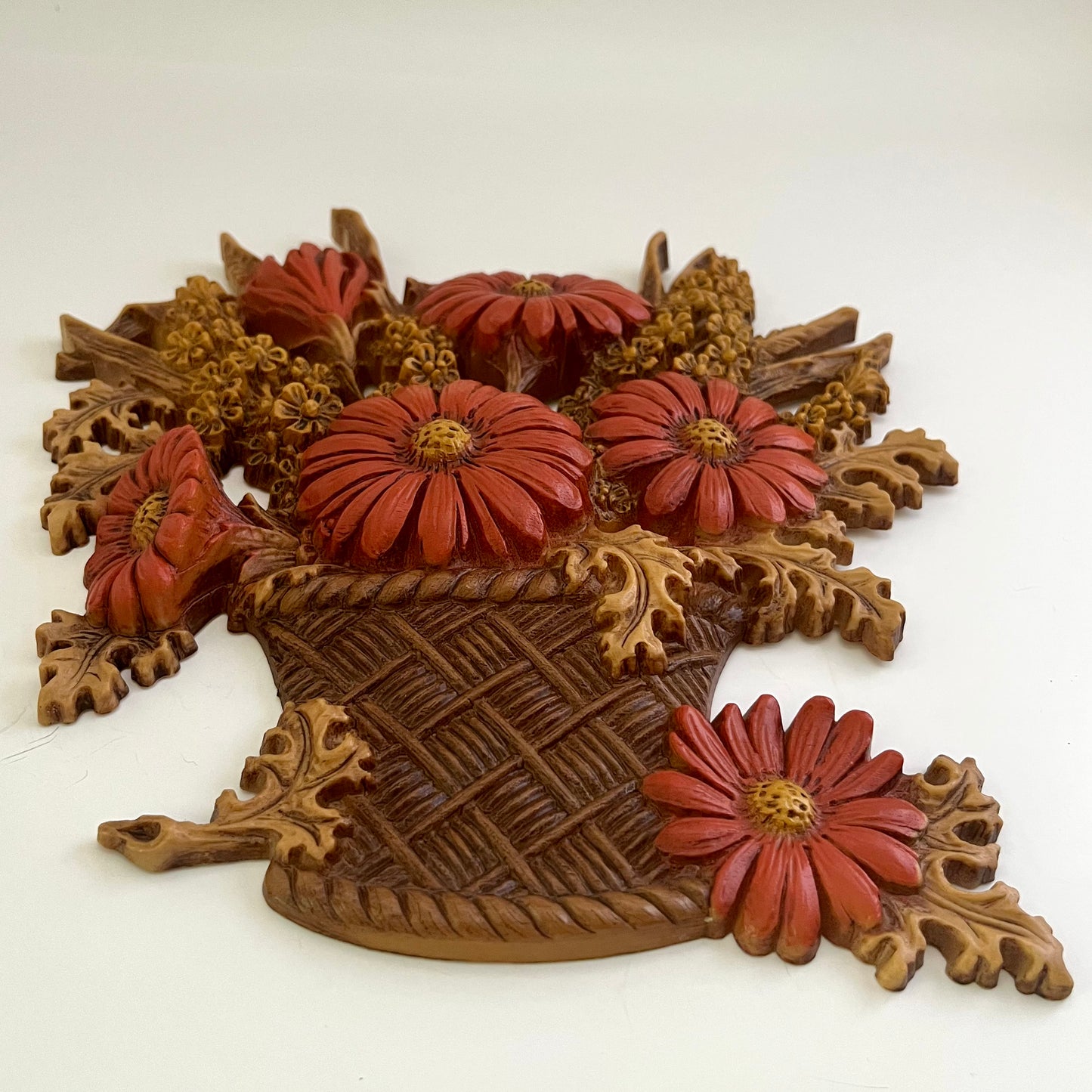 1977 Burwood Wall Decor Autumn Floral Wall Plaques