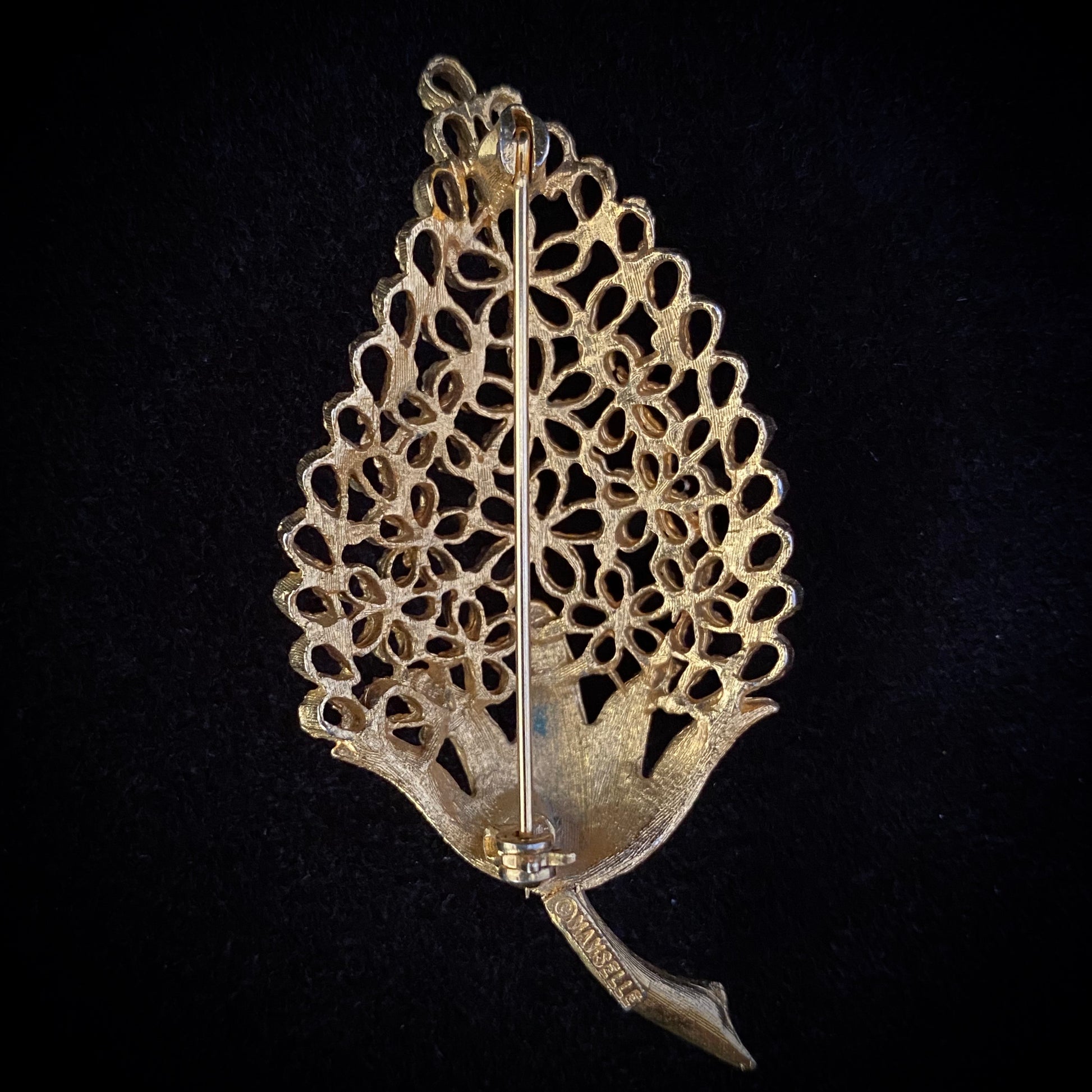 Late 60s/ Early 70s Mamselle Stylized Flower Brooch - Retro Kandy Vintage