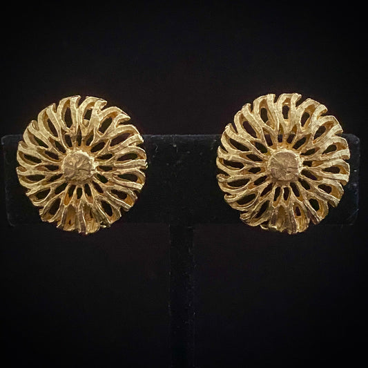 1960s Celebrity N.Y. Floral Earrings