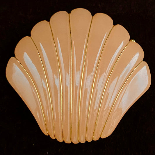 1980s Trifari Shell Brooch
