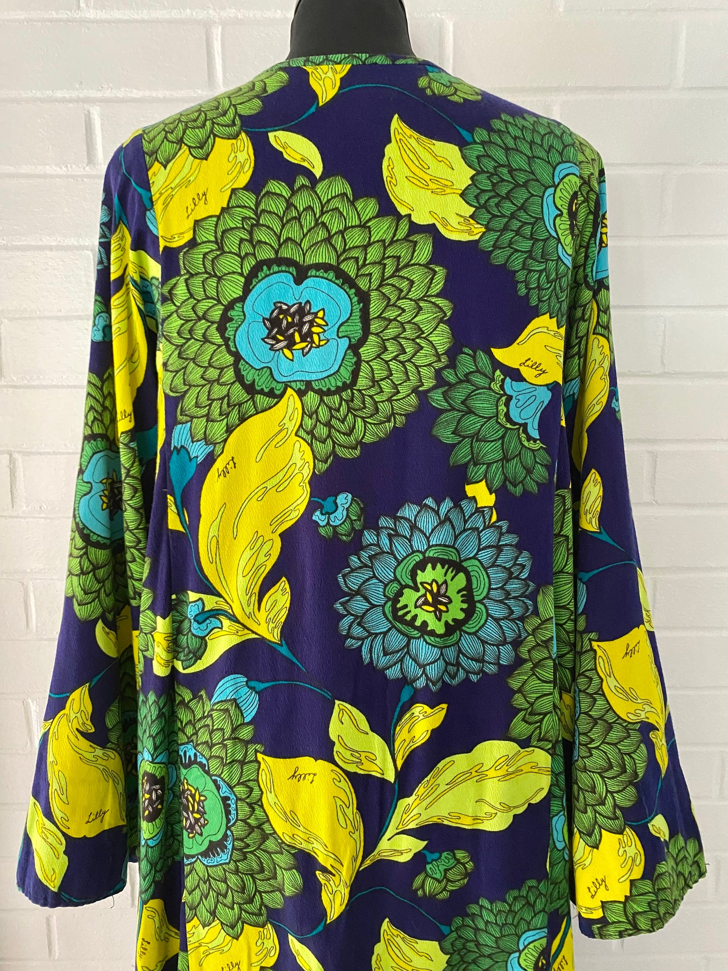 1960s The Lilly, Lilly Pulitzer Maxi in a RARE Dark Color Scheme