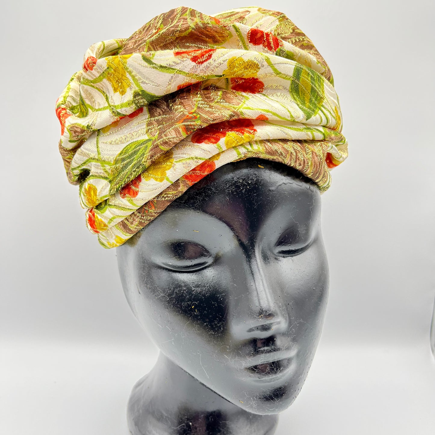1960s Hats By Gertrude Turban Style Bubble Hat