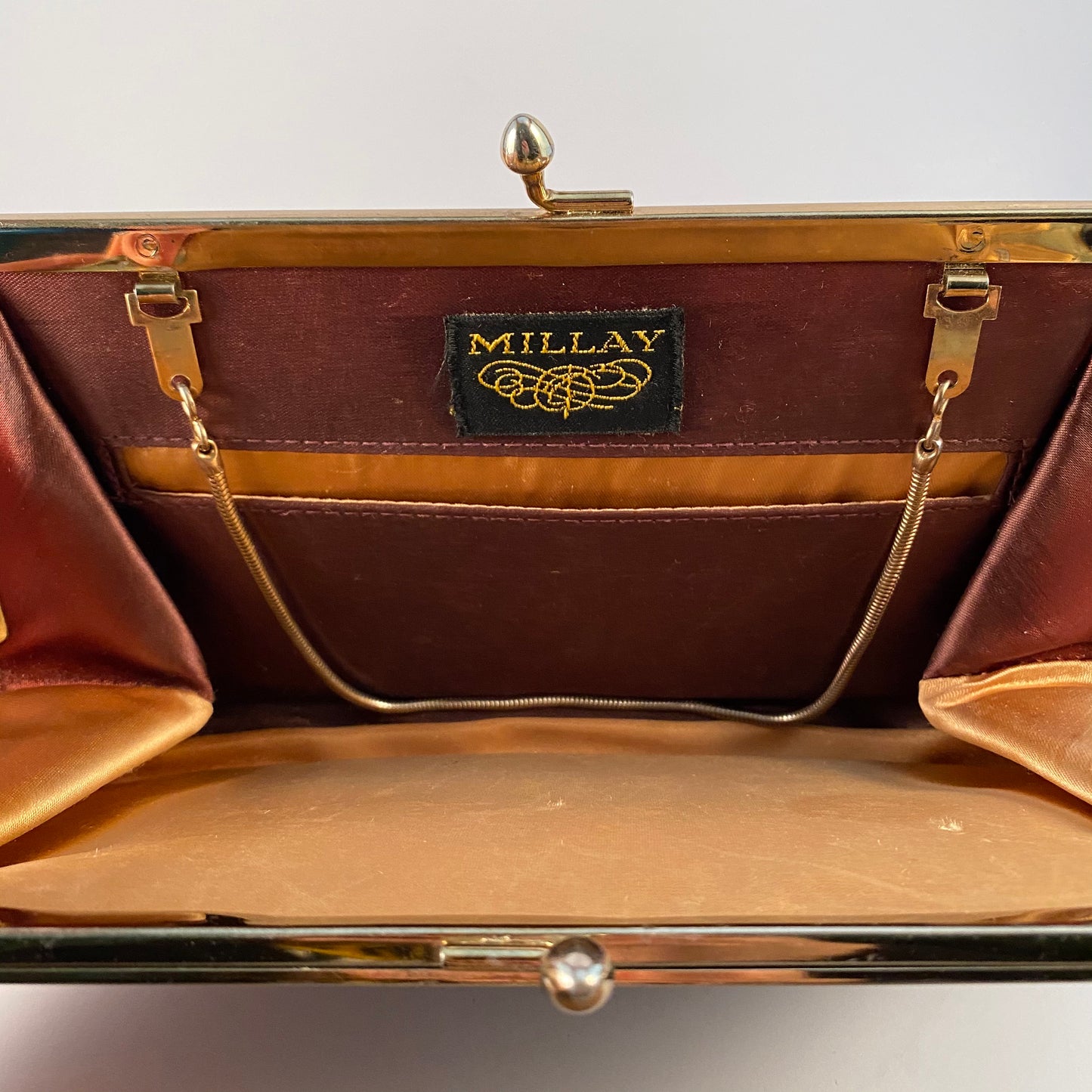 Late 50s/ Early 60s Millay Faux Leather Clutch