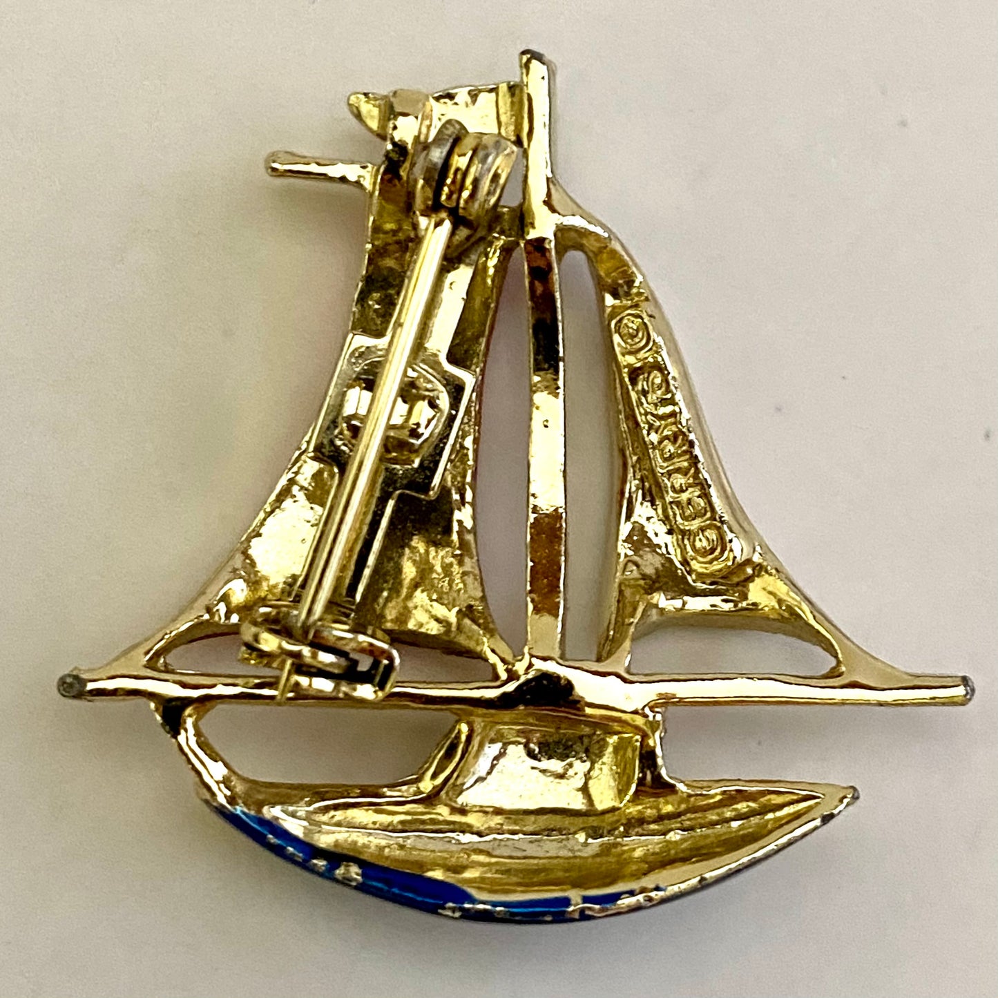 Late 60s/ Early 70s Gerry's Sail Boat Brooch