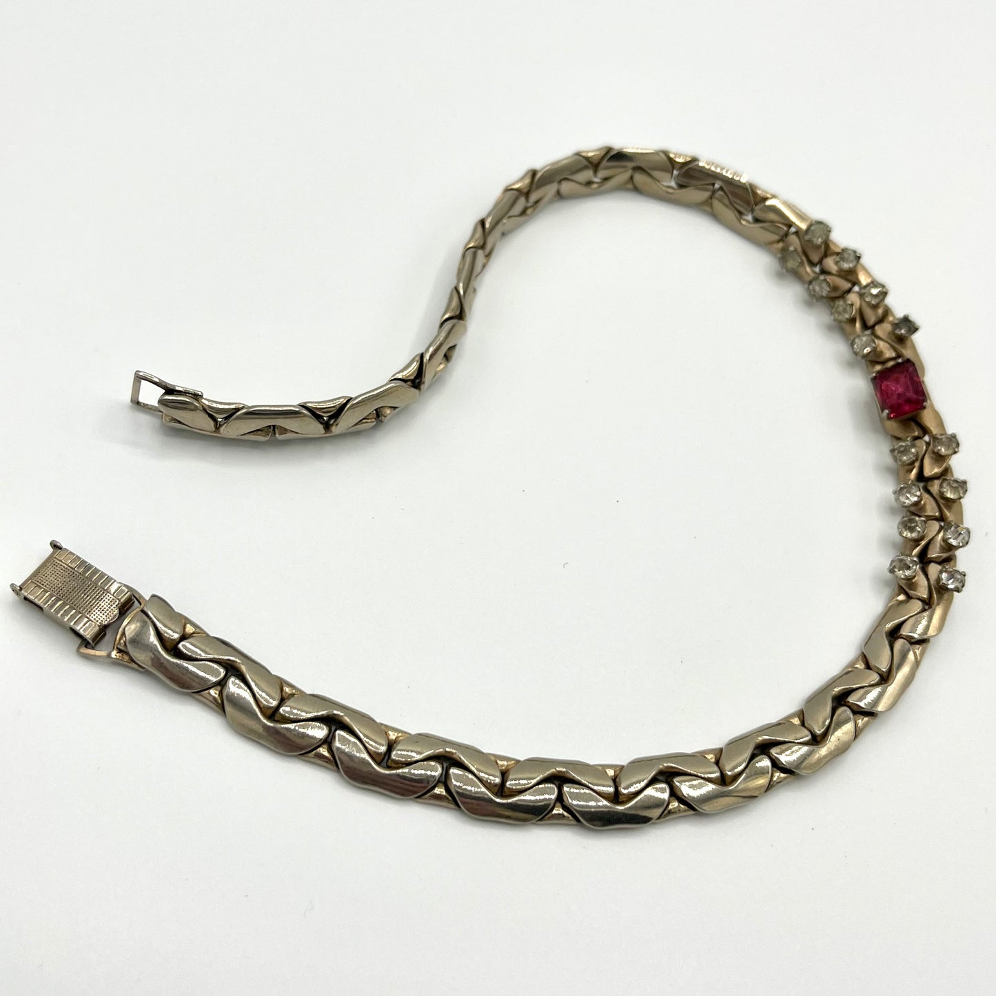 50s/60s Rhinestone Choker Chain Necklace