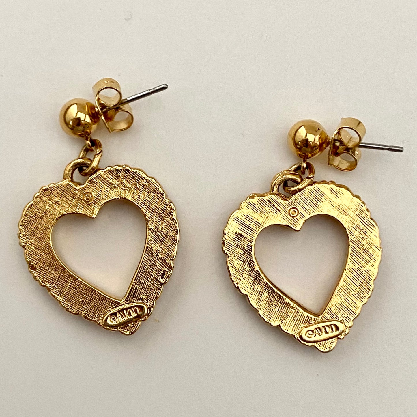 1994 Avon Special Hearts Earrings
