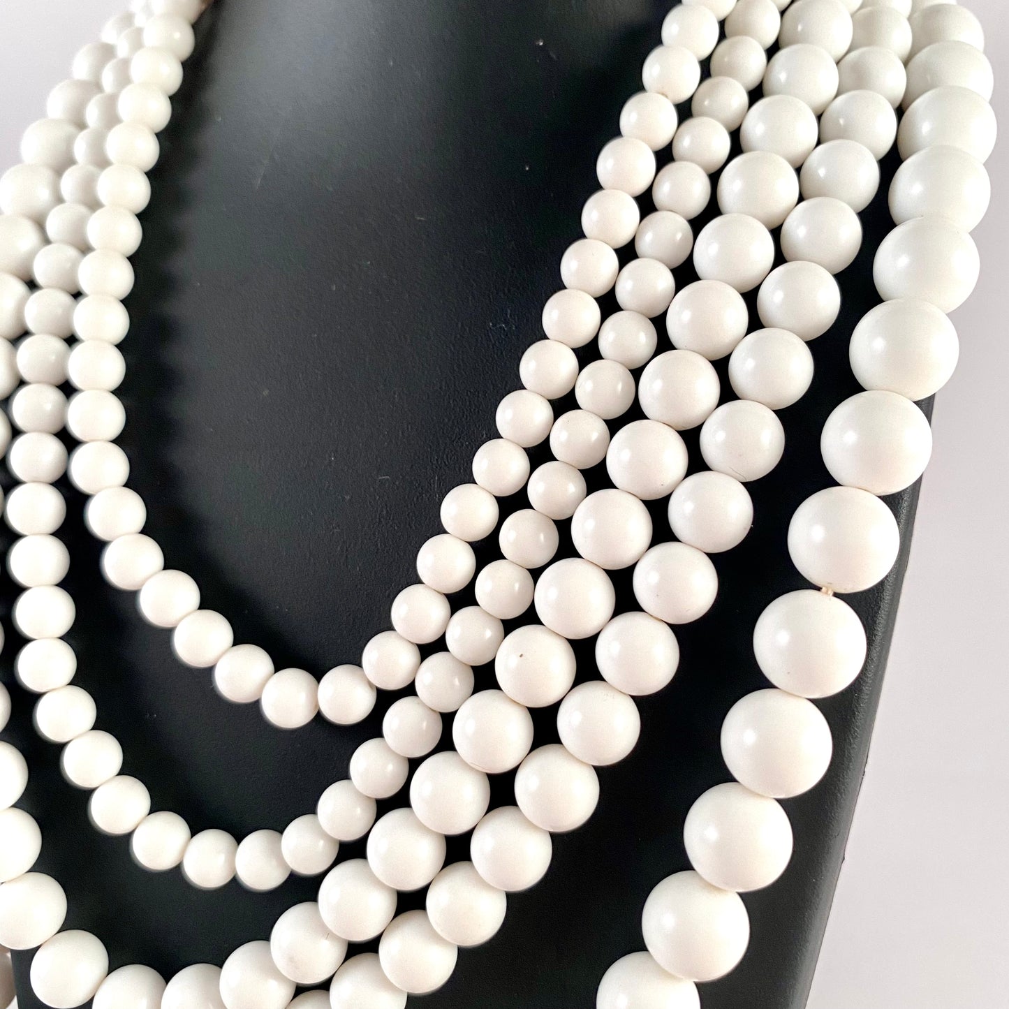 1960s Japan 5 Strand Bead Necklace