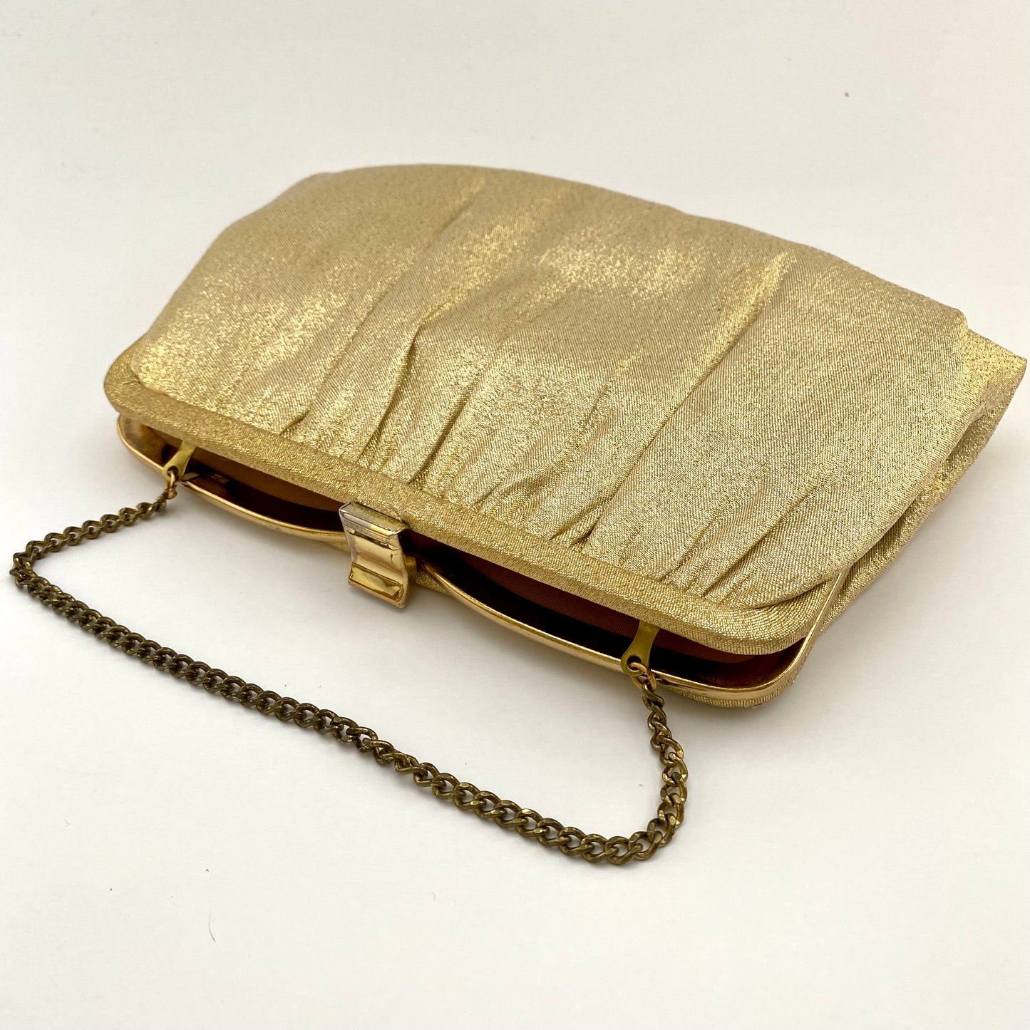 Late 60s/ Early 70s Andé Gold Metallic Clutch