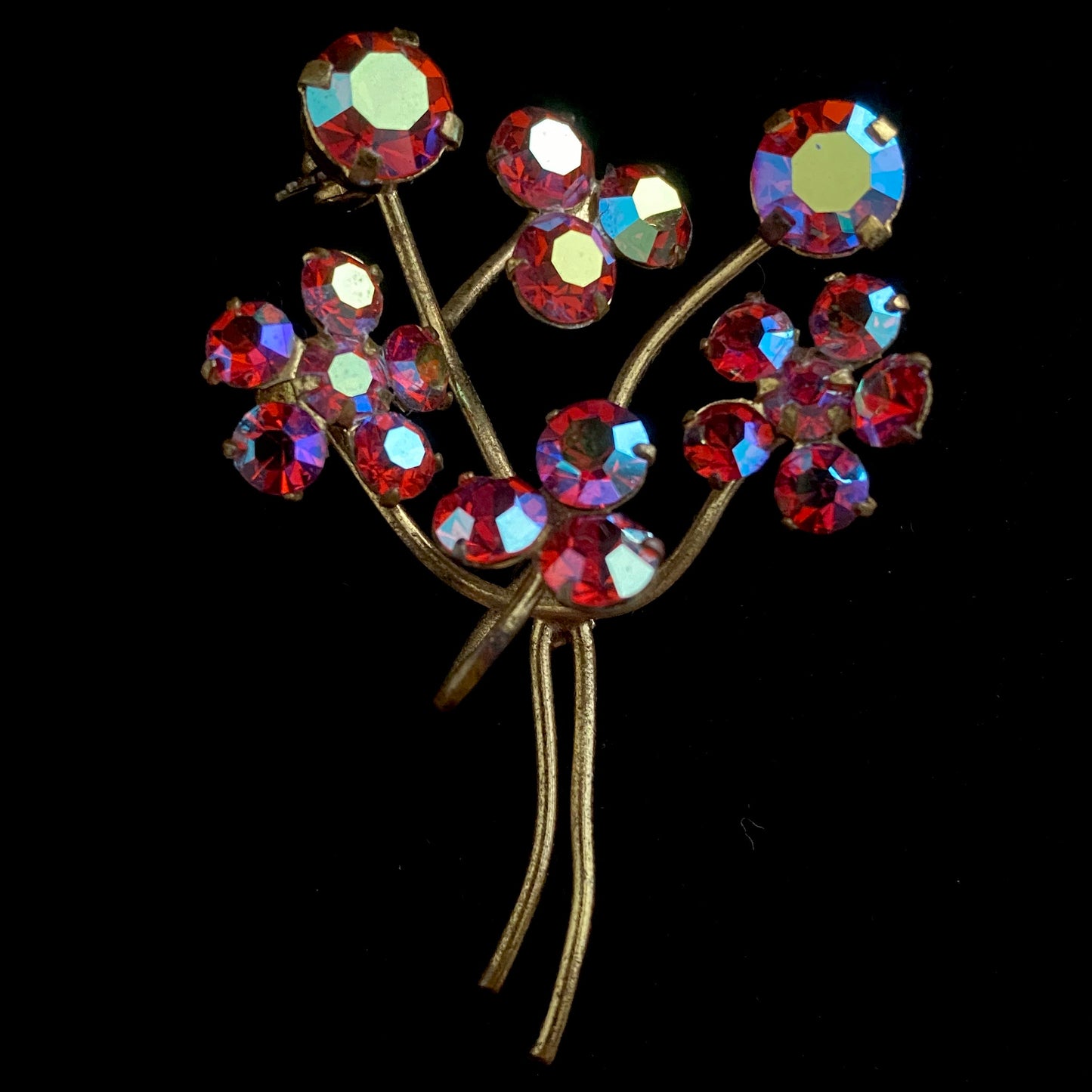Late 50s/ Early 60s Made in Austria Flower Brooch - Retro Kandy Vintage