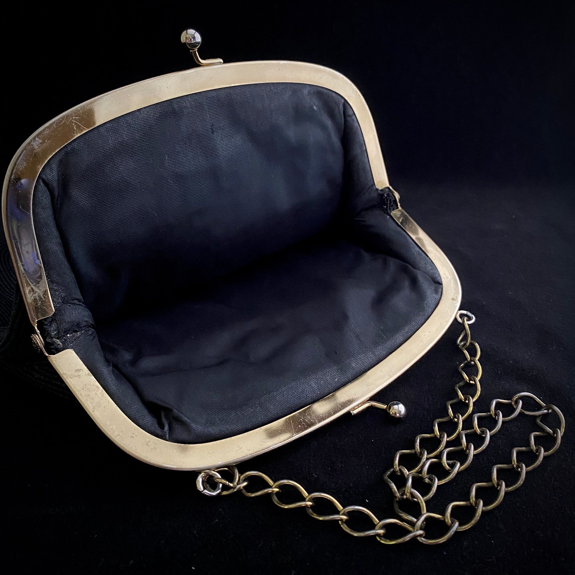 1940s Black Corde Handbag – Retro Kandy Vintage