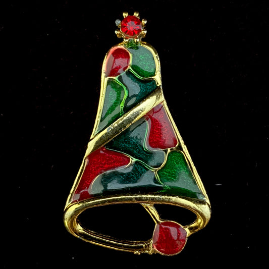 1960s BJ (Beatric Jewelry) Holiday Bell Brooch - Retro Kandy Vintage