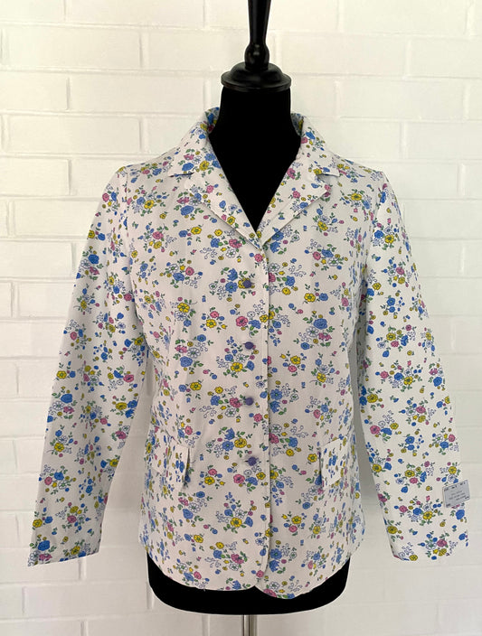 1960s Sears Junior Bazaar Flowered Jacket