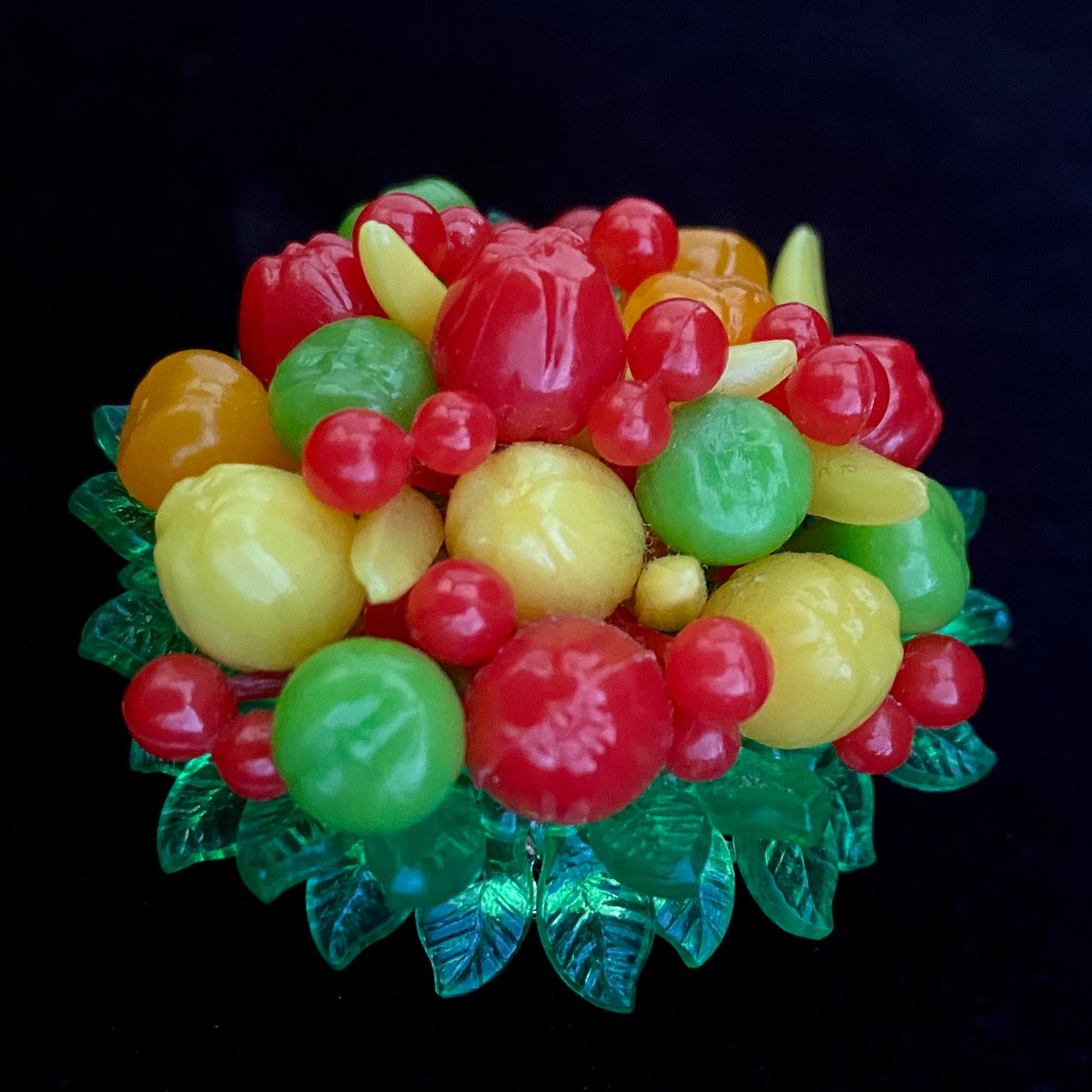 1950s Hong Kong Fruit Salad Brooch