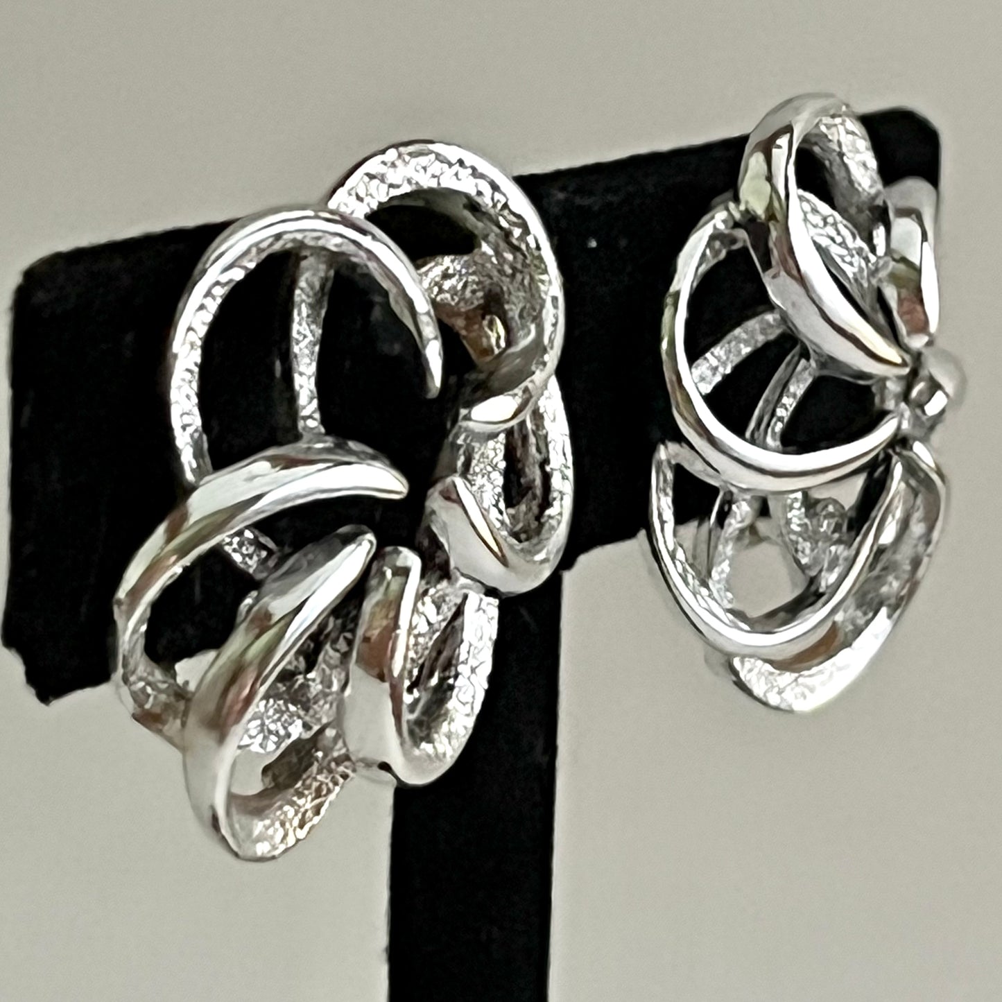 1967 Sarah Coventry Tailored Swirl Earrings