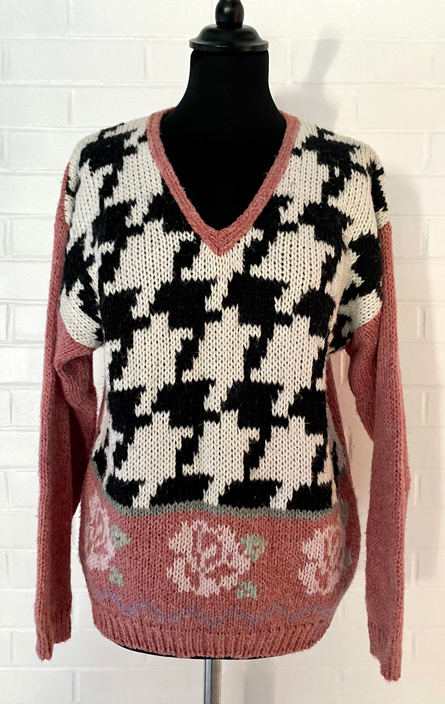 1980s Why Oaks, Hand Knitted Sweater
