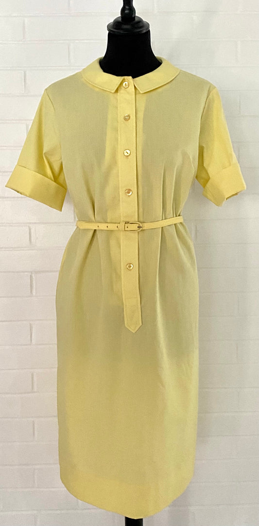 1950s Lady Bird Classic Belted Shirt Dress
