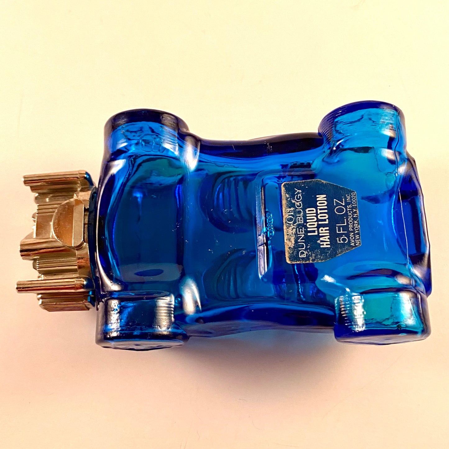 1971-1973 Avon Dune Buggy Cologne Decanter Bottle- Partially Filled