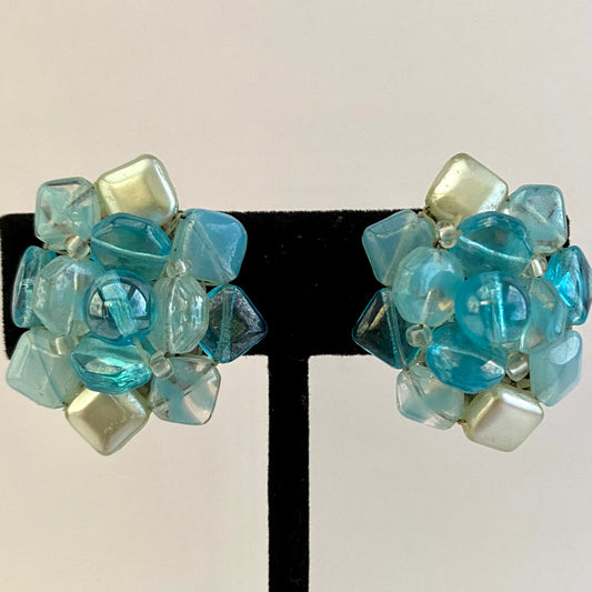 1960s Germany Bead Earrings