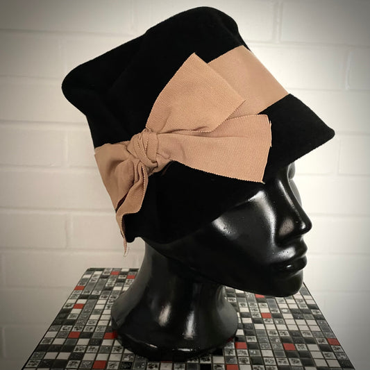 1960s Cloche Velour Hat