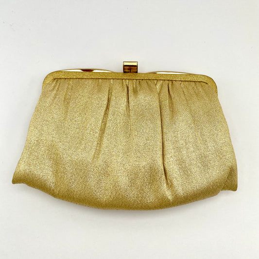 Late 60s/ Early 70s Andé Gold Metallic Clutch