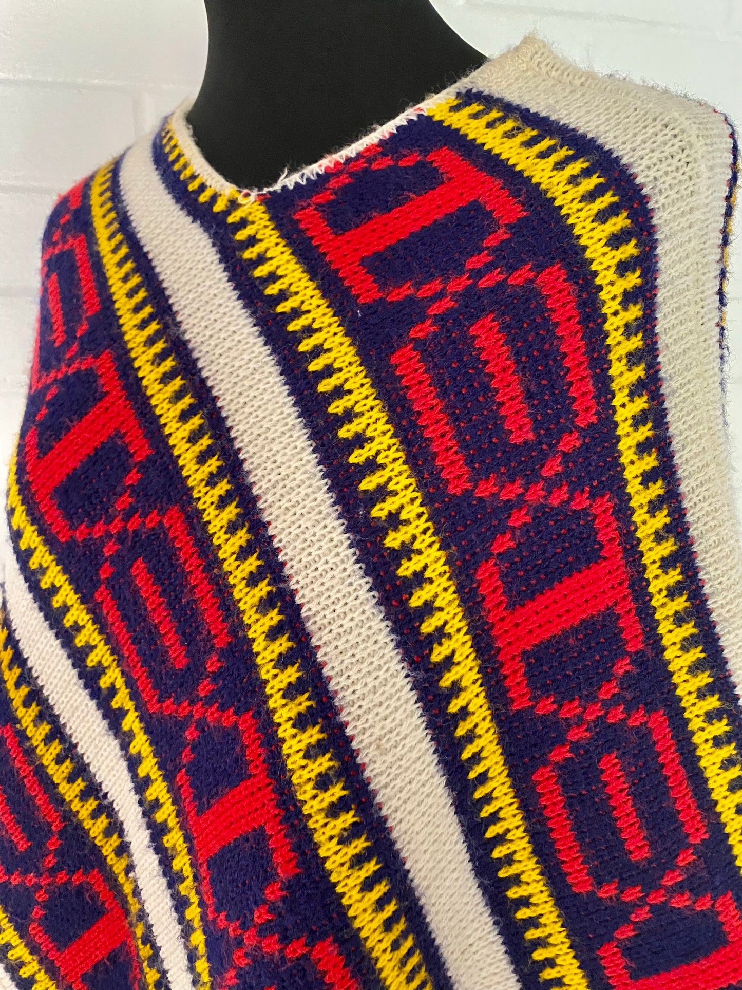 Late 60s/ Early 70s Fashioned by Newport Sweater Poncho