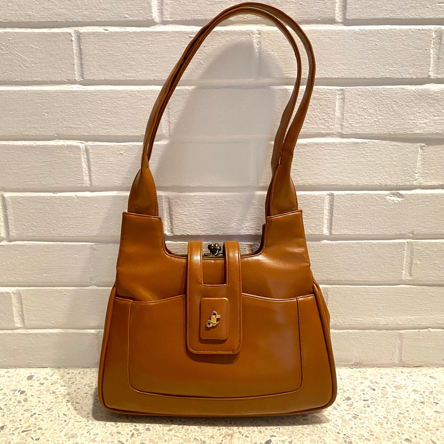 1970s Lou Taylor Leather Handbag