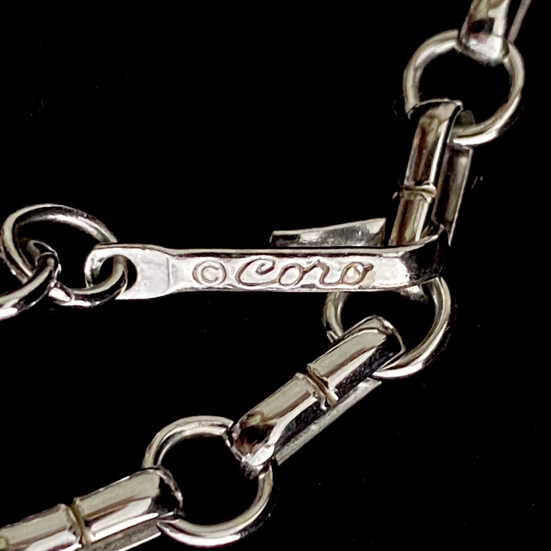 1960s Coro Silver Necklace - Retro Kandy Vintage