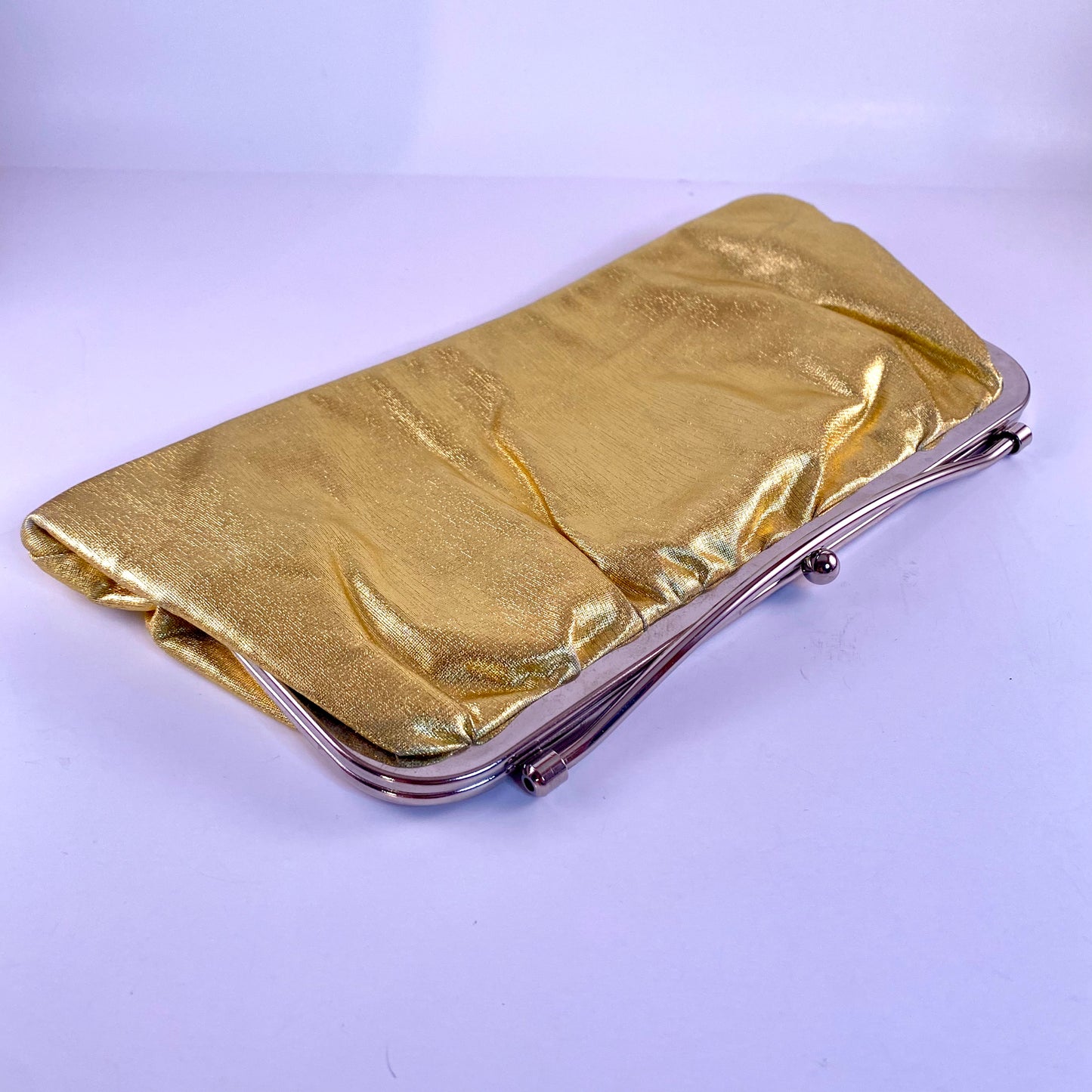 Late 60s/ Early 70s Reversible Gold & Silver Lame Clutch