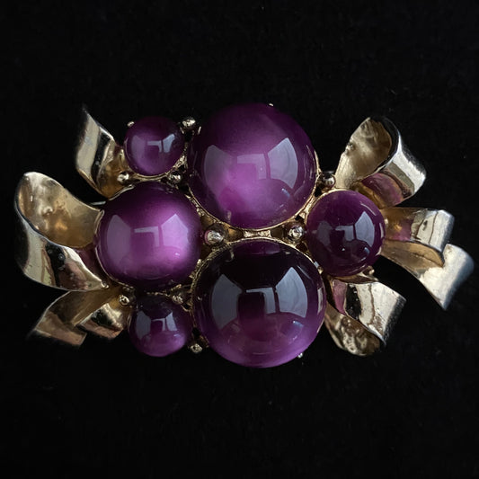 Late 40s/ Early 50s Coro Cabochon Brooch - Retro Kandy Vintage