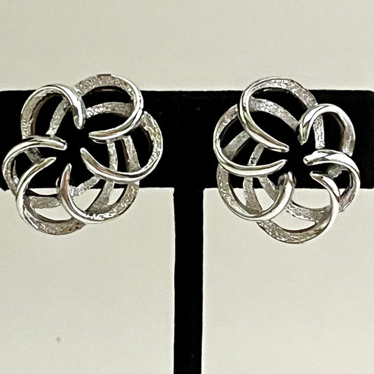 1967 Sarah Coventry Tailored Swirl Earrings