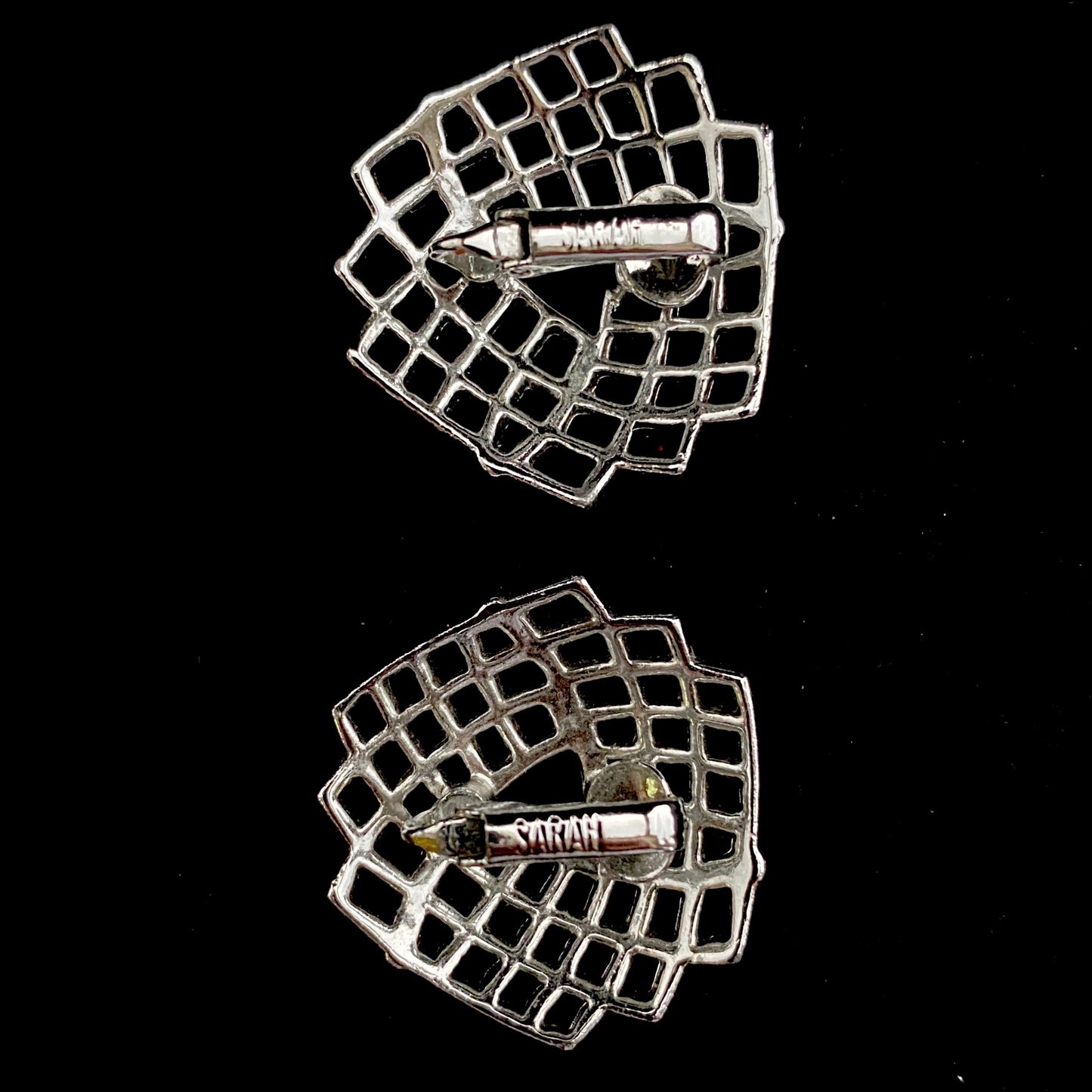1973 Sarah Coventry Trellis Earrings - Retro Kandy Vintage