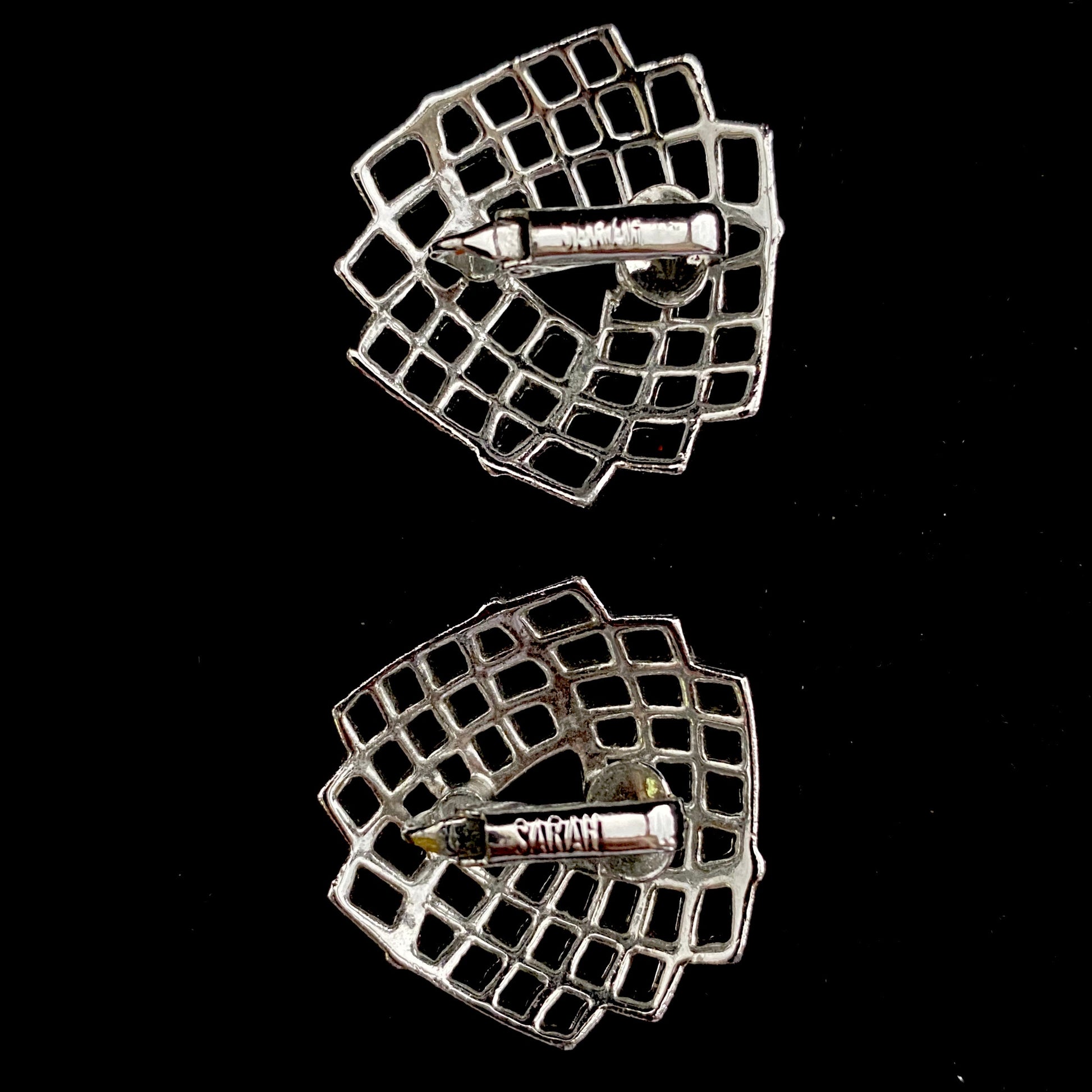 1973 Sarah Coventry Trellis Earrings - Retro Kandy Vintage