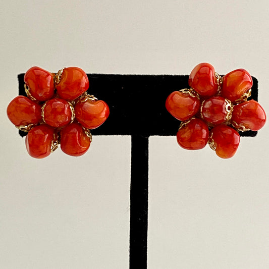 1960s Hong Kong Bead Earrings