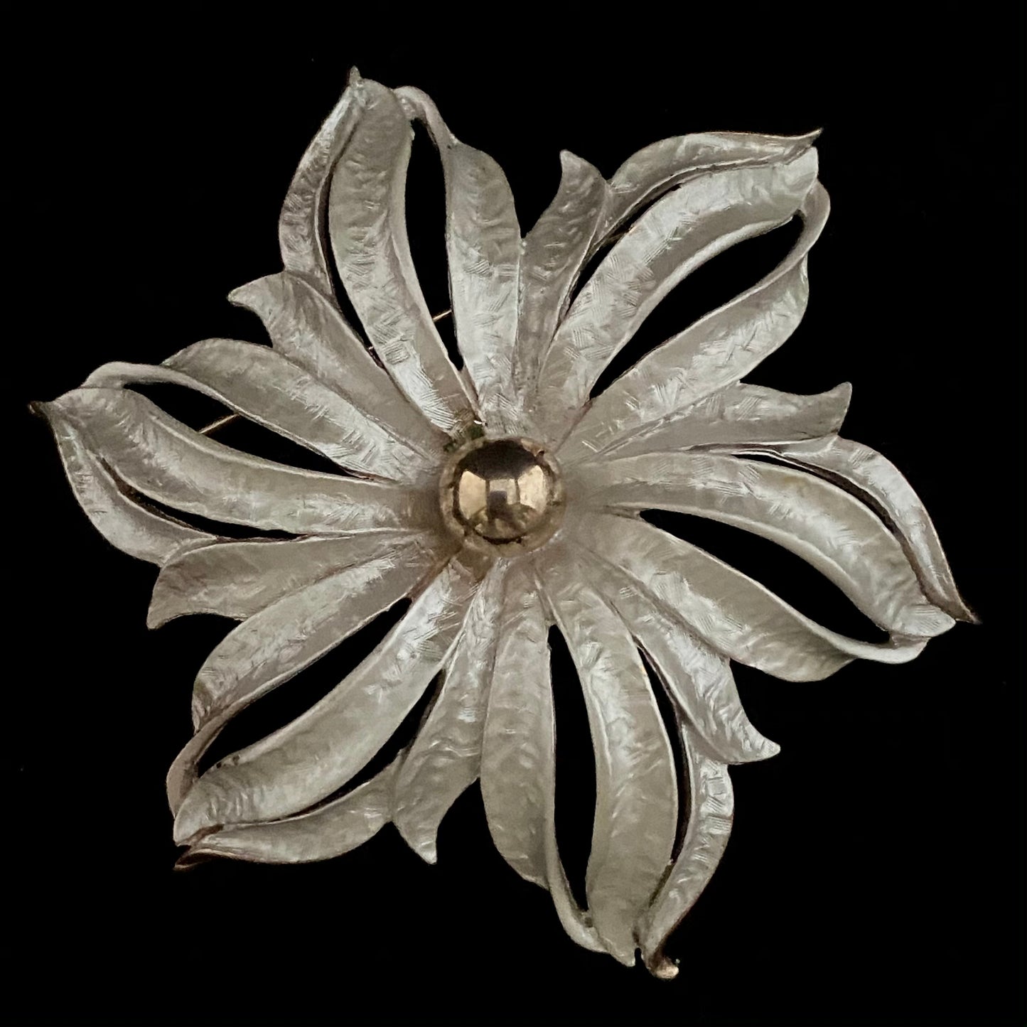 1960s Celebrity Flower Brooch In Original Box