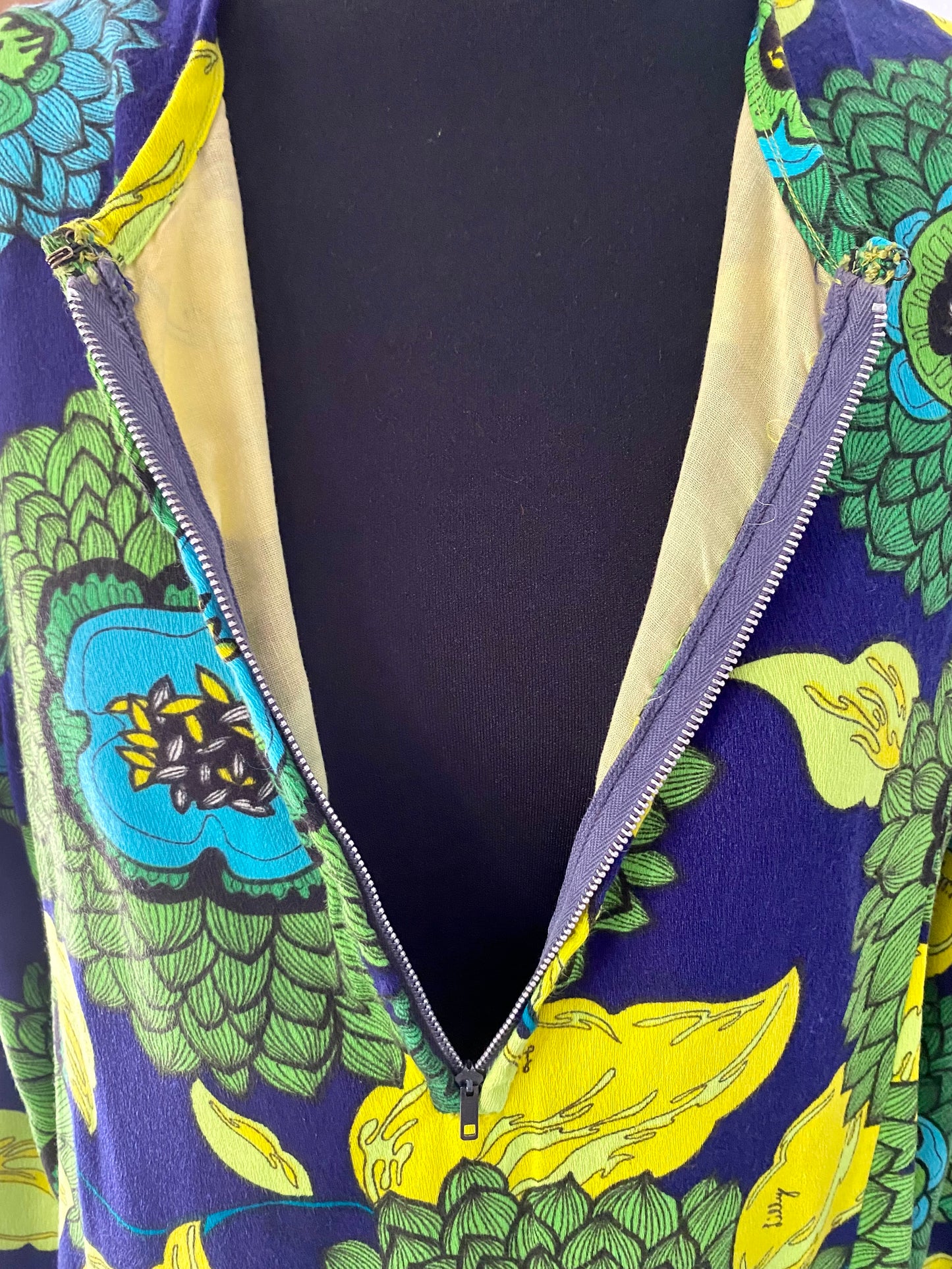 1960s The Lilly, Lilly Pulitzer Maxi in a RARE Dark Color Scheme