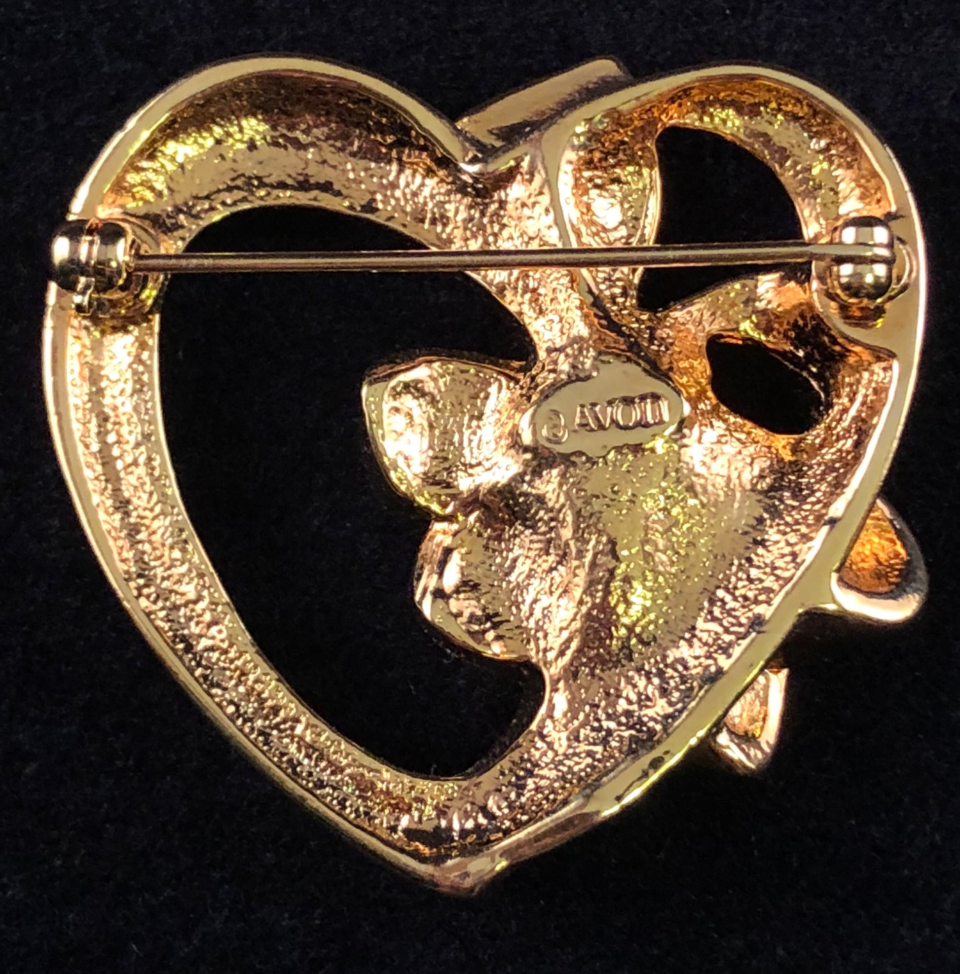 1992 Avon May Birthstone Heart - Retro Kandy Vintage