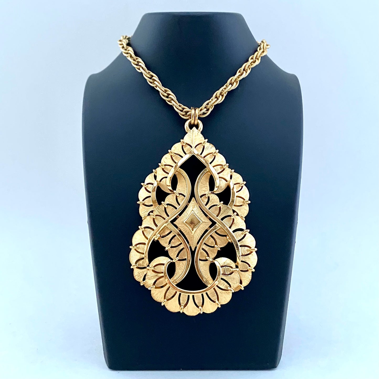 1960s Trifari Large Pendant Necklace
