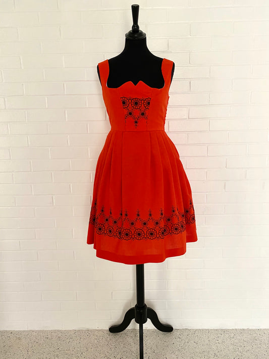 Vintage Drindl Dress from Tegernsee, Germany
