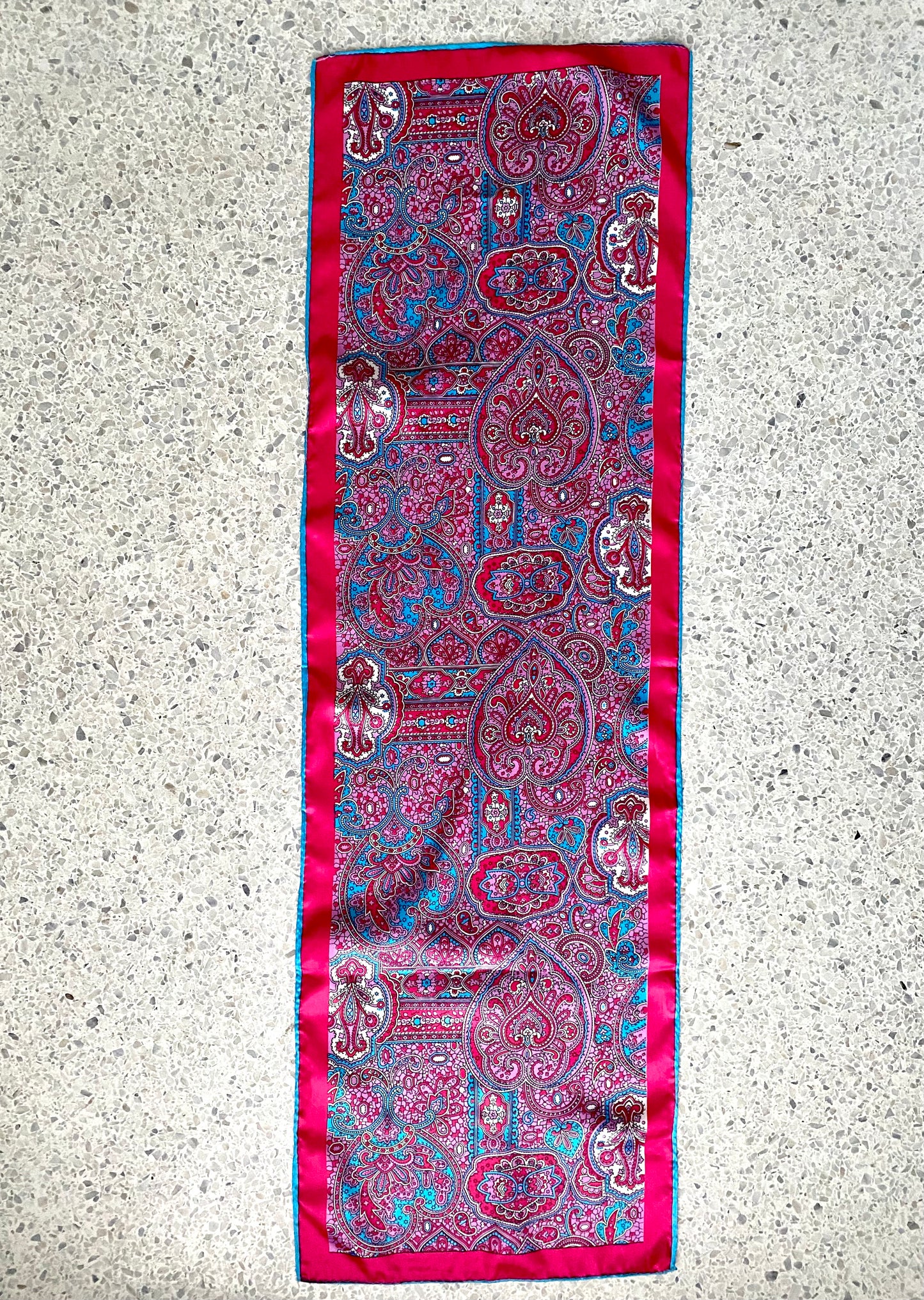 Late 60s/ Early 70s Bright Paisley Scarf