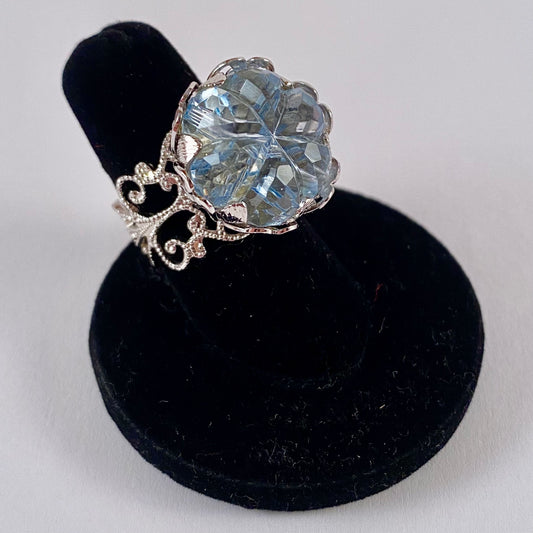 1973 Sarah Coventry Blue Lace Ring